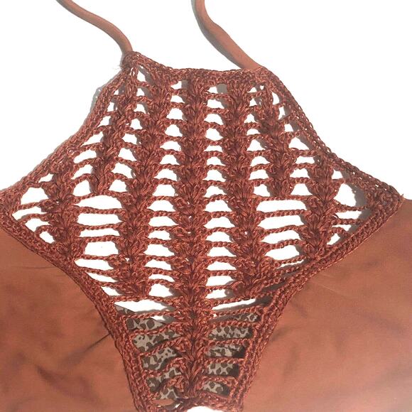 $220 Acacia Swim tankini Bikini Swimwear Panama 2pc Set Cheeky Sz Top P Bottom M - Picture 5 of 11